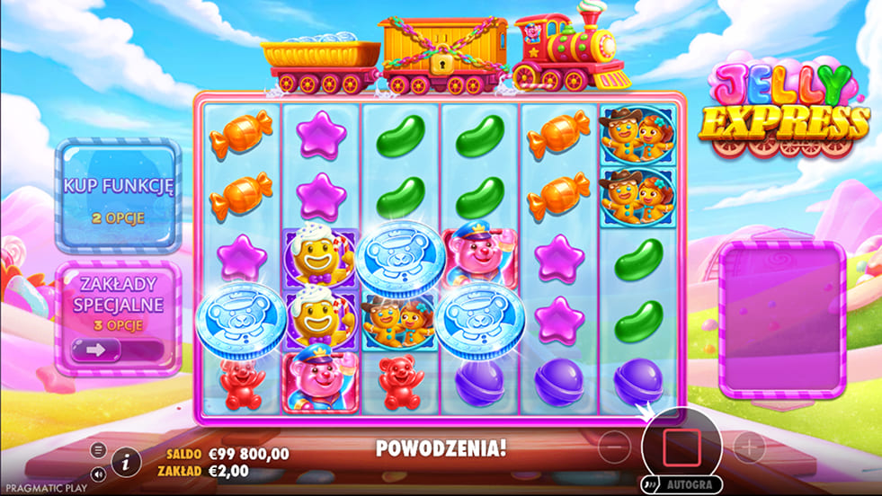 Obrazek przedstawiający symbole i ich wypłaty w grze Jelly Express