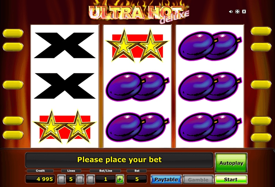 Ultra Hot Deluxe slot from novomatic