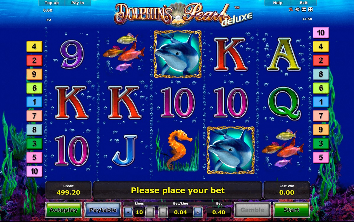 dolphins pearl deluxe novomatic slot